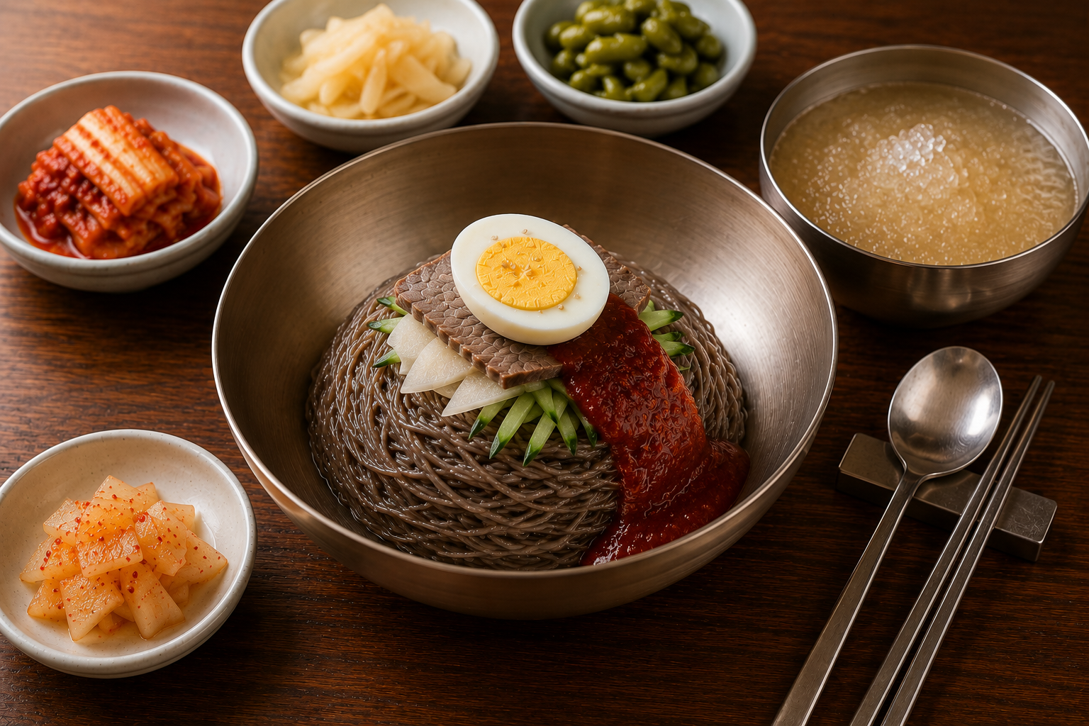 naengmyeon Korean cold noodles
